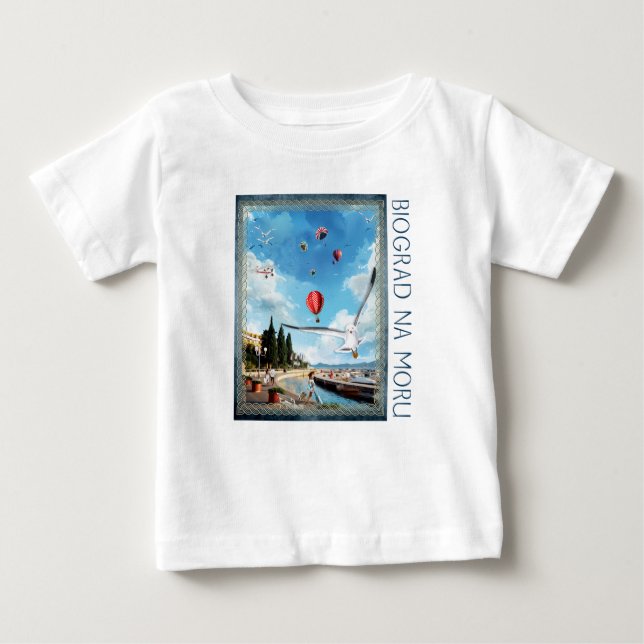Biograd na moru 4 baby T-Shirt (Front)