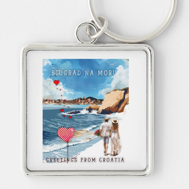 Biograd na moru 5 key ring (Front)