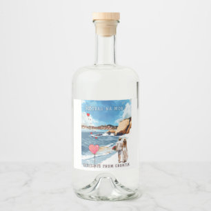 Biograd na moru 5 liquor bottle label