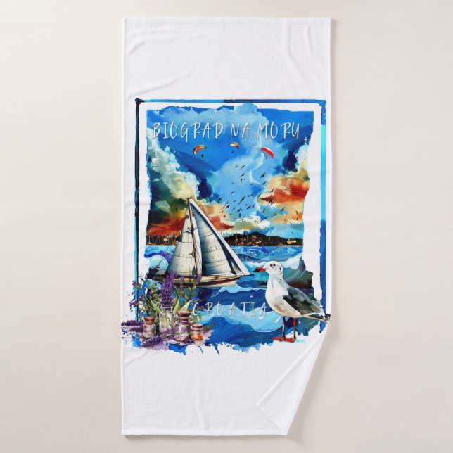 Biograd na Moru Bath Towel Set (Bath Towel)