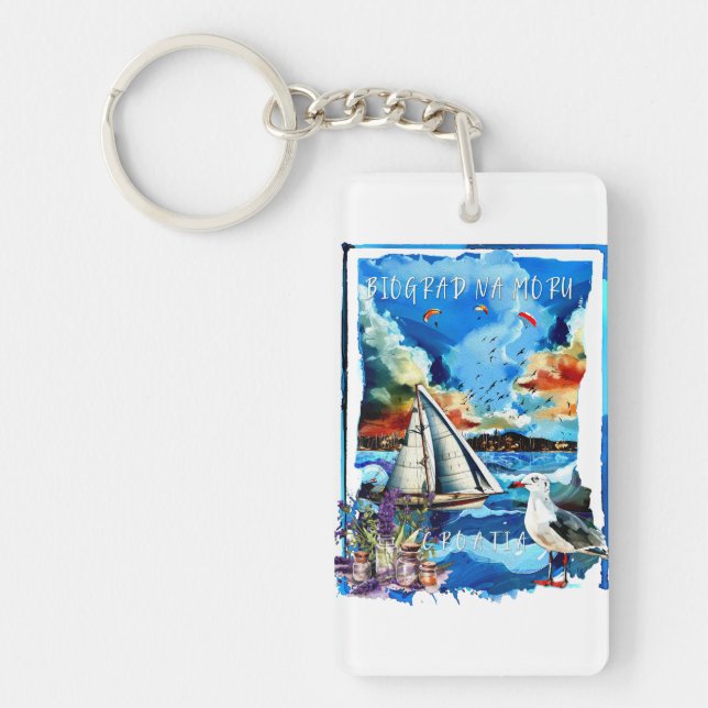 Biograd na Moru Key Ring (Front)