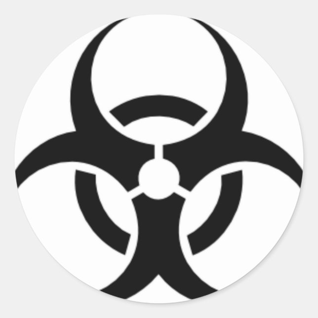 Biohazard 03 classic round sticker (Front)