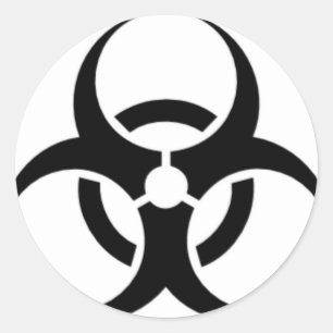 Biohazard 03 classic round sticker