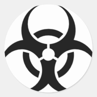 Biohazard 03 classic round sticker