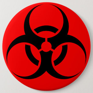 Biohazard 6 Cm Round Badge
