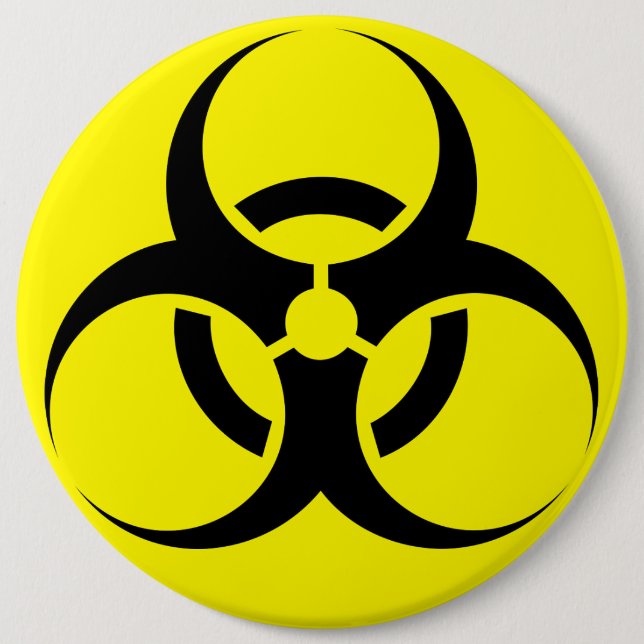 Biohazard 6 Cm Round Badge (Front)
