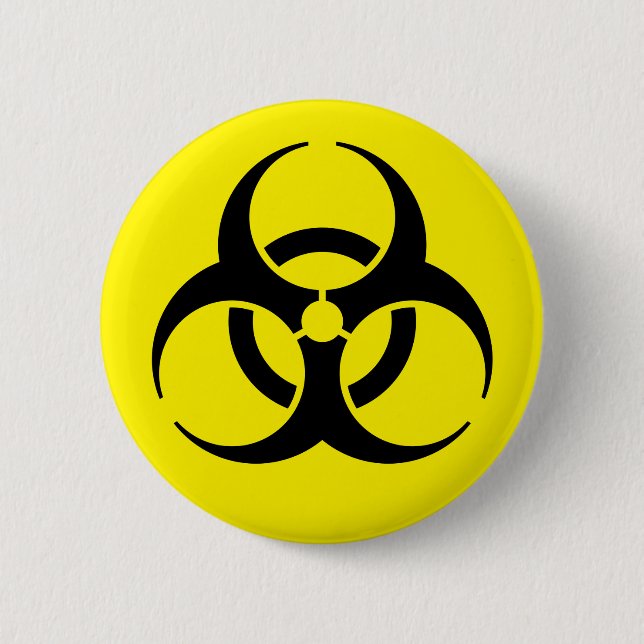 Biohazard 6 Cm Round Badge (Front)