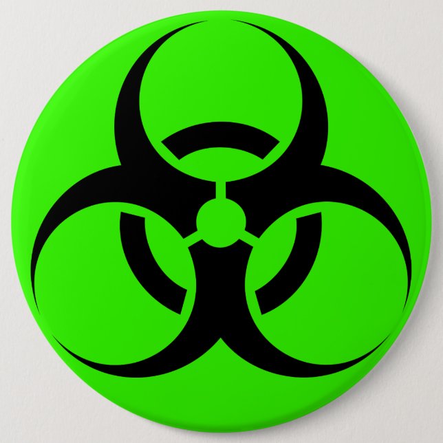 Biohazard 6 Cm Round Badge (Front)