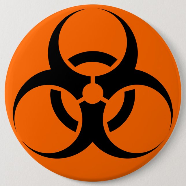 Biohazard 6 Cm Round Badge (Front)