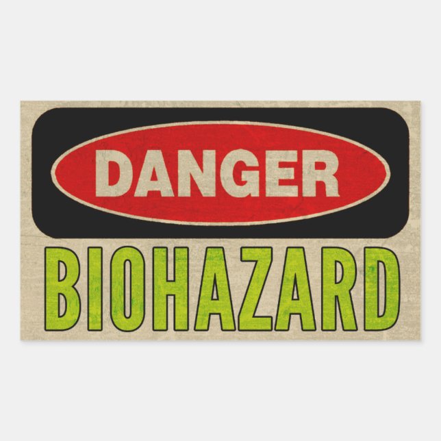 Biohazard Danger Stickers (Front)