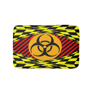 Biohazard Design by Kenneth Yoncich Bath Mat