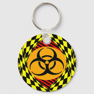 Biohazard Design by Kenneth Yoncich Key Ring
