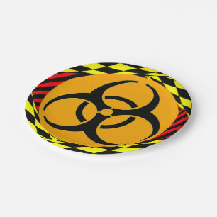 Biohazard Design by Kenneth Yoncich Paper Plate