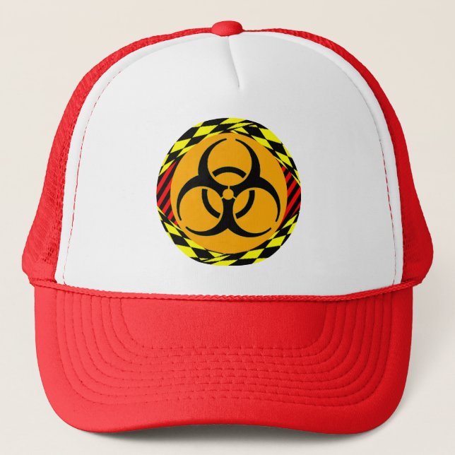 Biohazard Design by Kenneth Yoncich Trucker Hat (Front)