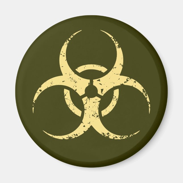 Biohazard -dist -yellow magnet (Front)