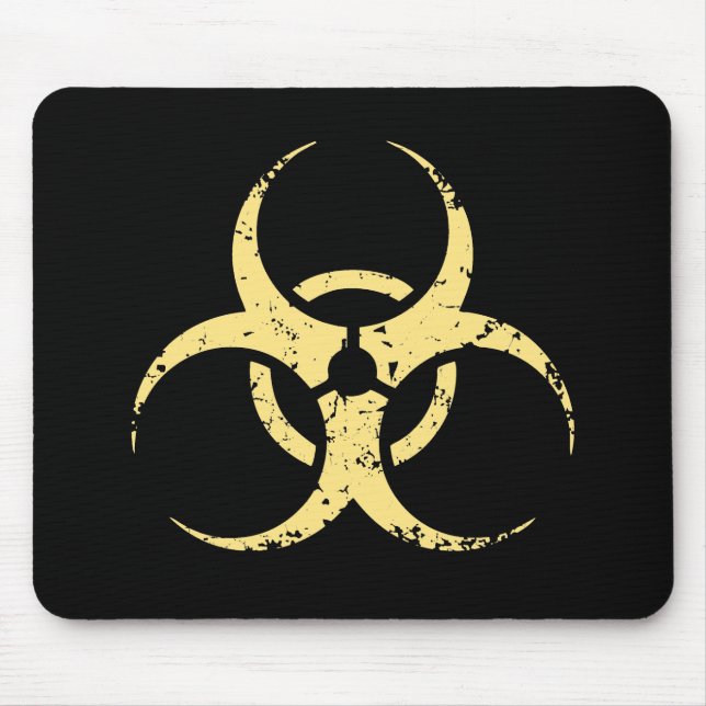Biohazard -dist -yellow mouse pad (Front)