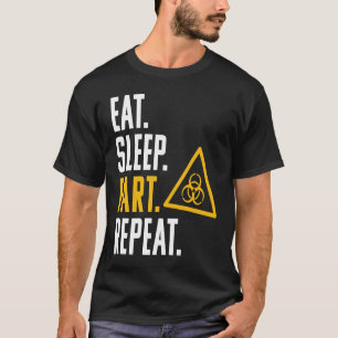 Biohazard Eat Sleep Fart Repeat Toxic T-Shirt