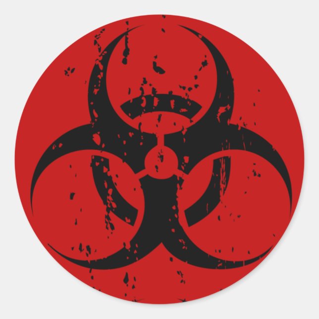 Biohazard Faded Stickers (Front)