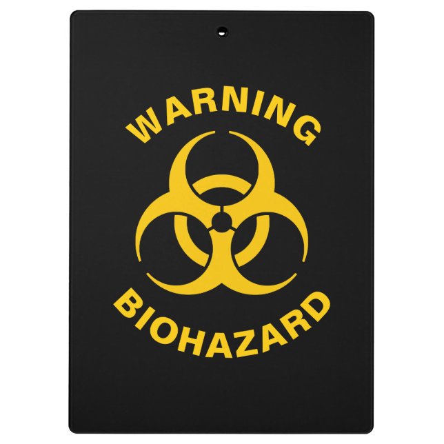Biohazard Icon Clipboard (Back)