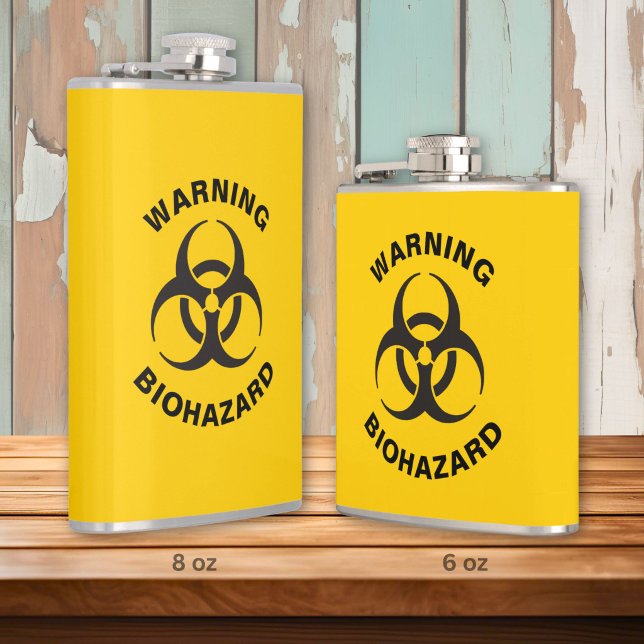 Biohazard Icon Hip Flask (Creator Uploaded)