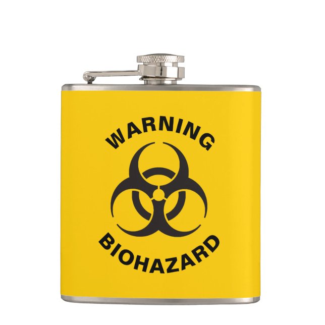 Biohazard Icon Hip Flask (Front)