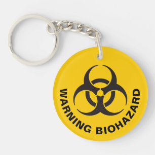 Biohazard Icon Key Ring