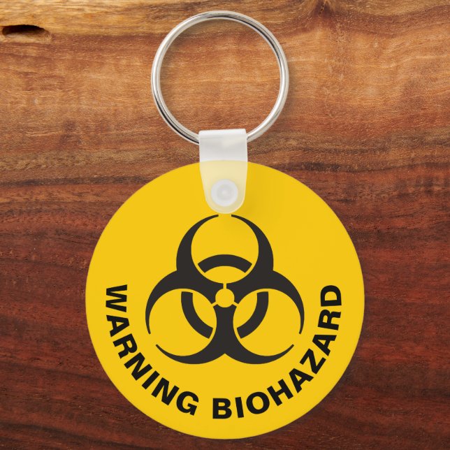Biohazard Icon Keychain (Front)