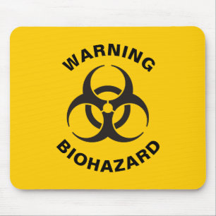 Biohazard Icon Mouse Pad