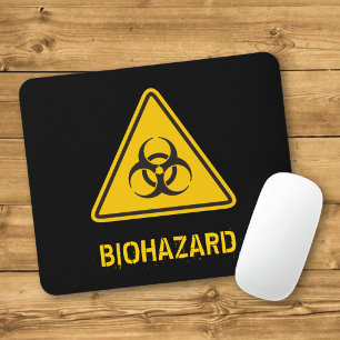 Biohazard Icon Mouse Pad