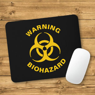 Biohazard Icon Mouse Pad