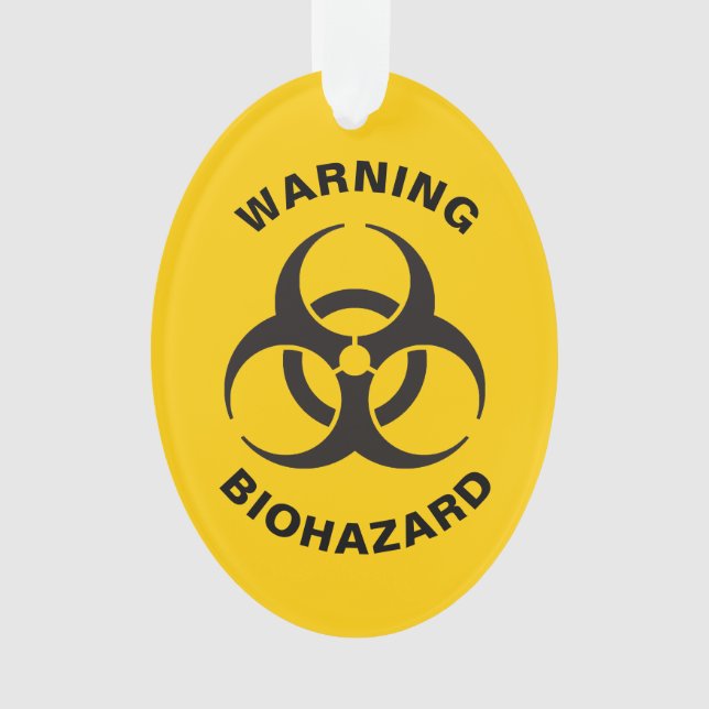 Biohazard Icon Ornament (Front)