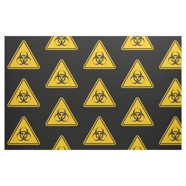 Biohazard Icon Pattern Fabric (Fat Quarter)