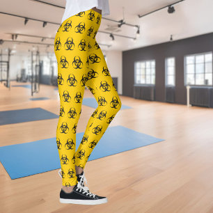 Biohazard Icon Pattern Leggings