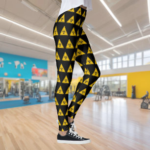 Biohazard Icon Pattern Leggings
