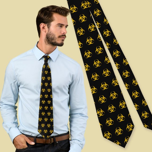 Biohazard Icon Pattern Tie (Creator Uploaded)
