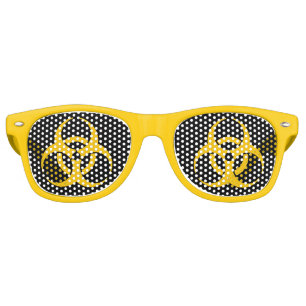 Biohazard Icon Retro Sunglasses