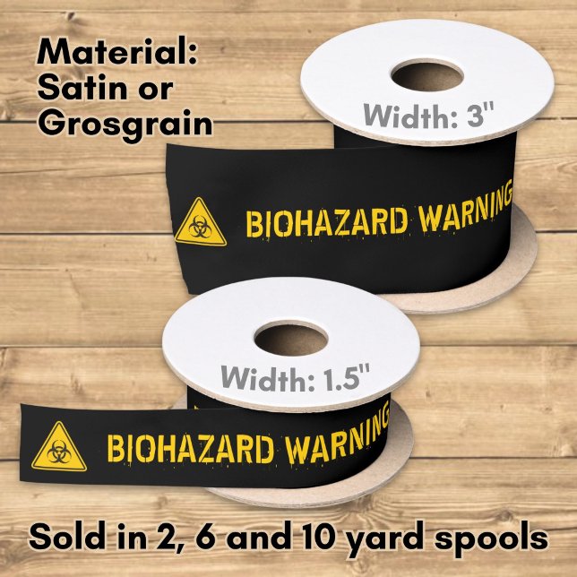 Biohazard Icon Satin Ribbon (Creator Uploaded)