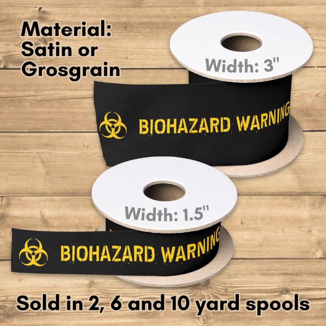 Biohazard Icon Satin Ribbon (Creator Uploaded)