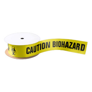Biohazard Icon Satin Ribbon