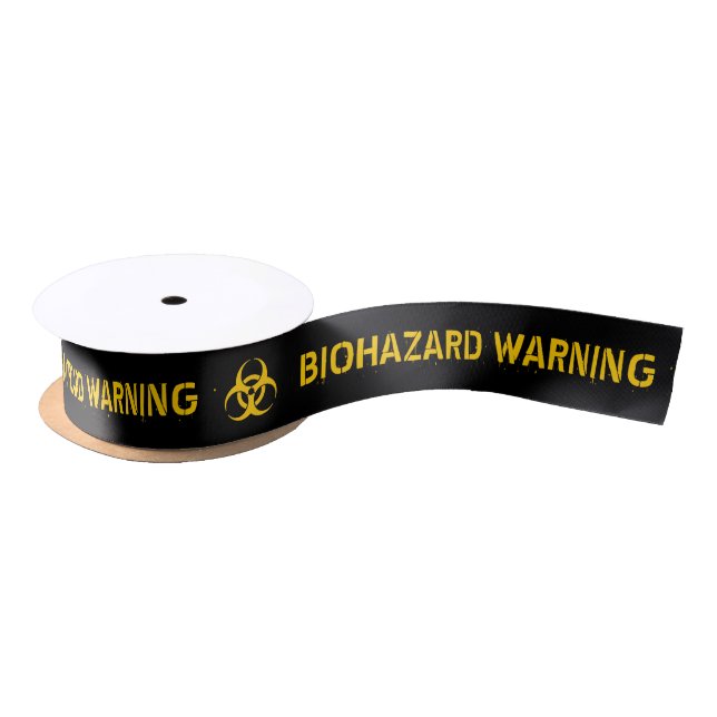 Biohazard Icon Satin Ribbon (Spool)