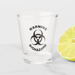 Biohazard Icon Shot Glass
