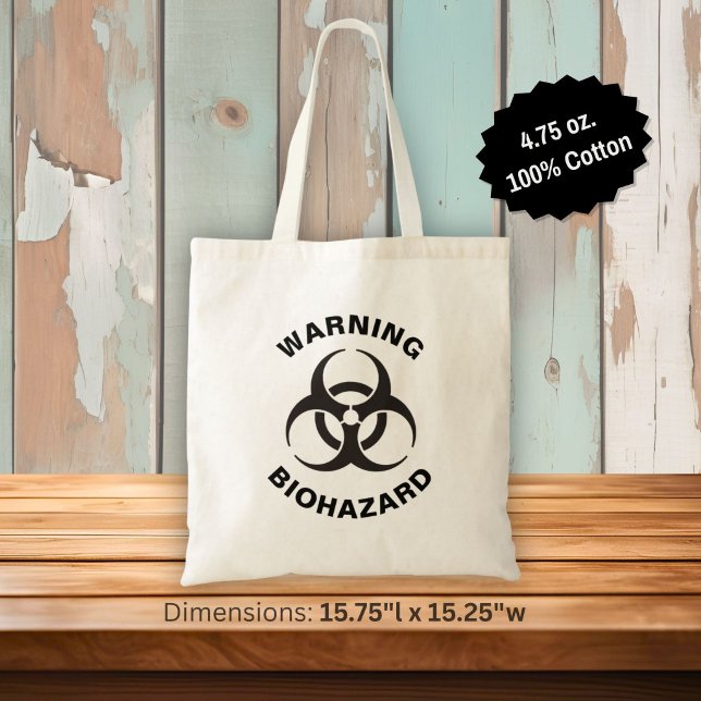 Biohazard Icon Tote Bag (Creator Uploaded)