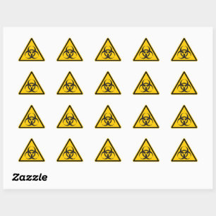 Biohazard Icon Triangle Sticker