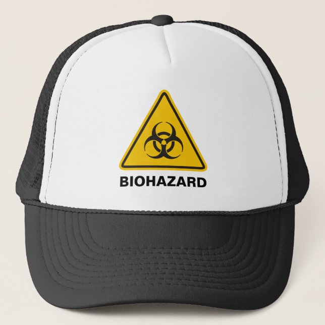 Biohazard Icon Trucker Hat (Front)