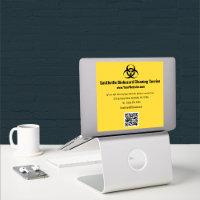 Biohazard Industry - Black on a yellow background