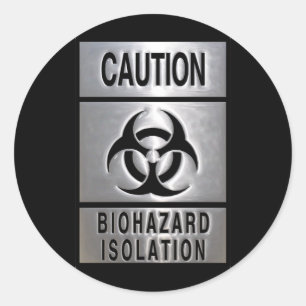 Biohazard Isolation Classic Round Sticker