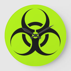 Biohazard Large Clock