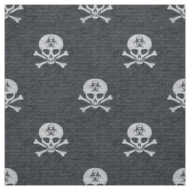 Biohazard Skull Fabric (Swatch)