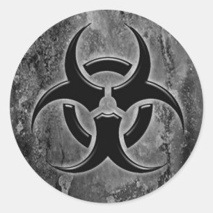 Biohazard sticker