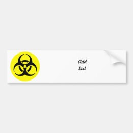BioHazard Symbol Bumper Sticker